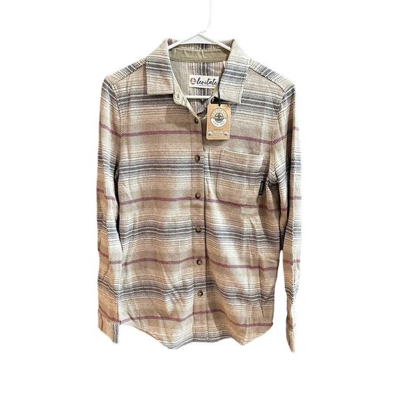 NWT Levitate 100% Organic Cotton Button Down, $98MRSP, Women's Small. - Picture 1 of 10